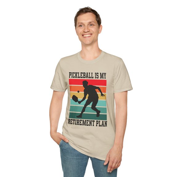 Pickleball Is My Retirement Plan, Gildan Unisex T-Shirt, Graphic Tee, S-3XL