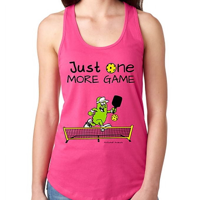 Pickleball Just One More Game Ladies Tank Top