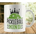 thumbnail image 1 of Pickleball King Coffee Mug - Birthday Valentines Couples Coffee Mugs Funny Friend Cute Lovers Gifts 11oz Tea Cup for Women and Men, 1 of 6