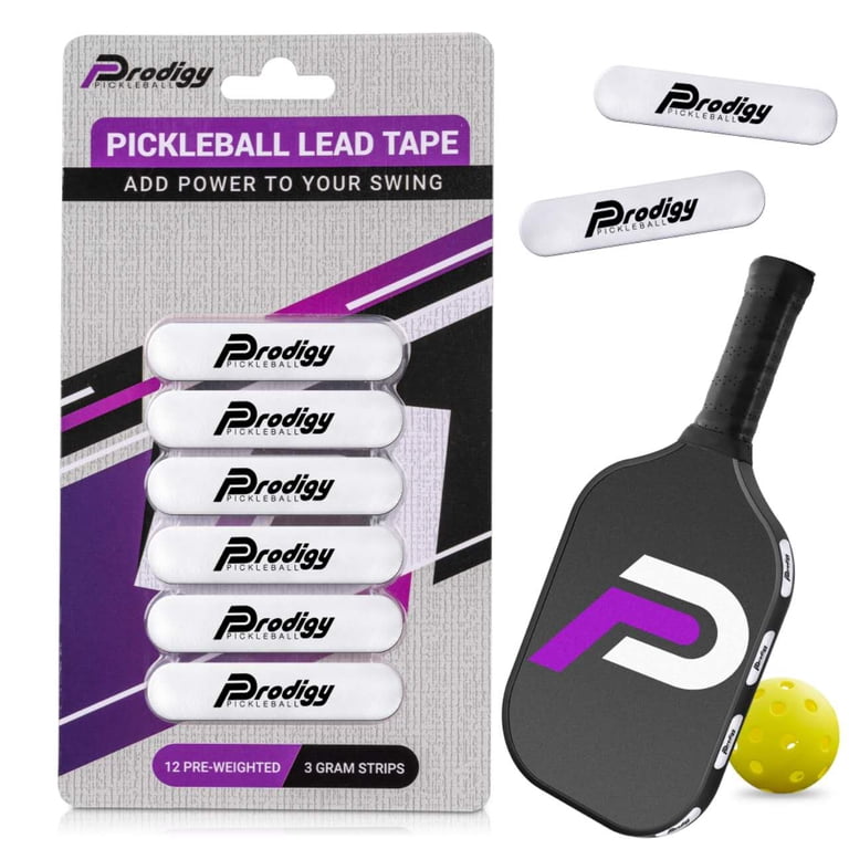 Lead Tape For Pickleball Paddles - 10 Pre-Cut 3g Strips To Boost Power, Spin & Sweet Spot
