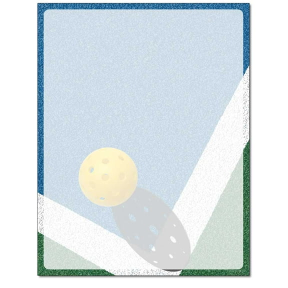 Pickleball Letterhead, Printer & Copier Paper, 25 Sheets per Pack