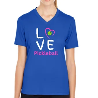 Pickleball Love Ladies Performance T-Shirt