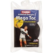 Pickleball Mega TAC Overgrip, 10 pack, Black