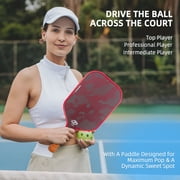 Pickleball Paddle HT-KFL001 Red Textured Kevlar Cold-Pressed