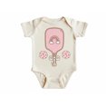 thumbnail image 1 of Pickleball Paddle Pink Newborn Baby Bodysuit, 1 of 6