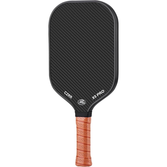 Pickleball Paddle, USA Pickleball Approved, 3K Raw Carbon Fiber Surface (CFS) High Grit & Spin, with 16MM Polypropylene Honeycomb Core, Ideal for Novice and Professional Players