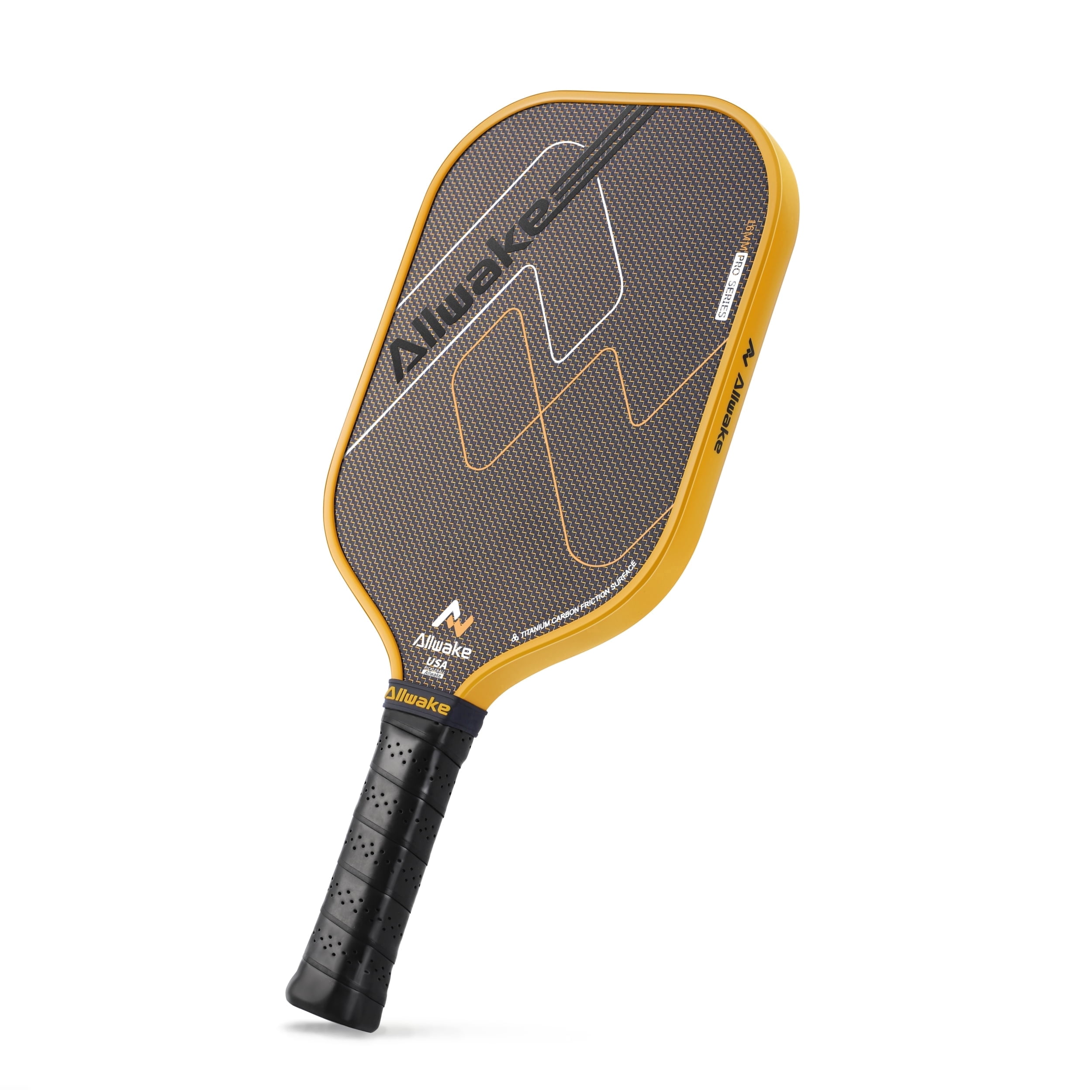 ALLWAKE Pickleball Paddles, 3K Titanium Hybrid Carbon Fiber Pickleball Paddles Set, USAPA Approved Elite Control & Power Pickleball Paddle with 16mm Honeycomb Core, Ergo Sweatproof Grip