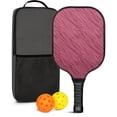 thumbnail image 1 of Pickleball Paddles Set Of 1, Fiberglass Surface, Animal, Leopard Print, 1 Paddle, 2 Balls & Bag, 1 of 5