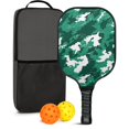 thumbnail image 1 of Pickleball Paddles Set Of 1, Fiberglass Surface, Camouflage Print, 1 Paddle, 2 Balls & Bag, 1 of 5