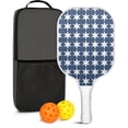 thumbnail image 1 of Pickleball Paddles Set Of 1, Fiberglass Surface, USA, Star Print, 1 Paddle, 2 Balls & Bag, 1 of 5