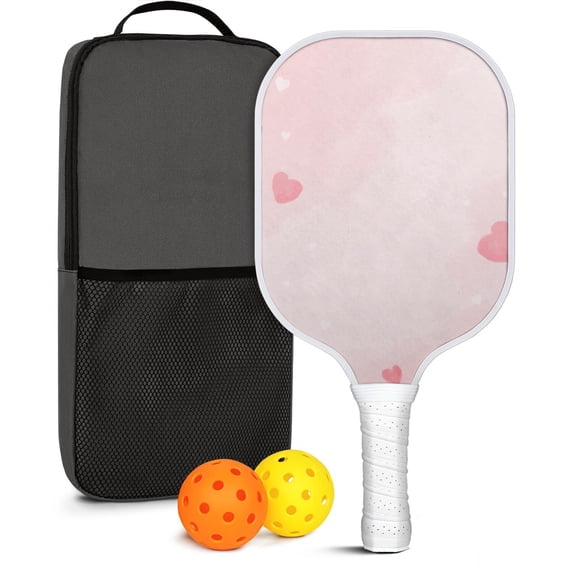 Pickleball Paddles Set Of 1, Fiberglass Surface, World Map Print, 1 Paddle, 2 Balls & Bag
