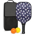 thumbnail image 1 of Pickleball Paddles Set,Pioneer Flower Floral Print Pattern Fiberglass Surface Pickleball Racket Set with 2 Indoor Outdoor Pickleball Balls and Pickleball Bag,Pickle-ball Equipment, 1 of 6