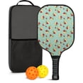 thumbnail image 1 of Pickleball Paddles Set,Pioneer Flower Floral Print Pattern Fiberglass Surface Pickleball Racket Set with 2 Indoor Outdoor Pickleball Balls and Pickleball Bag,Pickle-ball Equipment, 1 of 6