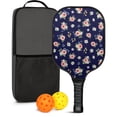 thumbnail image 1 of Pickleball Paddles Set,Pioneer Flower Floral Print Pattern Fiberglass Surface Pickleball Racket Set with 2 Indoor Outdoor Pickleball Balls and Pickleball Bag,Pickle-ball Equipment, 1 of 6