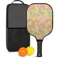 thumbnail image 1 of Pickleball Paddles Set,Pioneer Flower Floral Print Pattern Fiberglass Surface Pickleball Racket Set with 2 Indoor Outdoor Pickleball Balls and Pickleball Bag,Pickle-ball Equipment, 1 of 6
