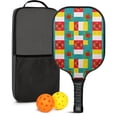 thumbnail image 1 of Pickleball Paddles Set,Pioneer Flower Floral Print Pattern Fiberglass Surface Pickleball Racket Set with 2 Indoor Outdoor Pickleball Balls and Pickleball Bag,Pickle-ball Equipment, 1 of 6