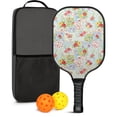 thumbnail image 1 of Pickleball Paddles Set,Pioneer Flower Floral Print Pattern Fiberglass Surface Pickleball Racket Set with 2 Indoor Outdoor Pickleball Balls and Pickleball Bag,Pickle-ball Equipment, 1 of 6