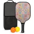 thumbnail image 1 of Pickleball Paddles Set,Pioneer Flower Floral Print Pattern Fiberglass Surface Pickleball Racket Set with 2 Indoor Outdoor Pickleball Balls and Pickleball Bag,Pickle-ball Equipment, 1 of 6