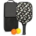 thumbnail image 1 of Pickleball Paddles Set,Pioneer Flower Floral Print Pattern Fiberglass Surface Pickleball Racket Set with 2 Indoor Outdoor Pickleball Balls and Pickleball Bag,Pickle-ball Equipment, 1 of 6