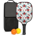 thumbnail image 1 of Pickleball Paddles Set,Pioneer Flower Floral Print Pattern Fiberglass Surface Pickleball Racket Set with 2 Indoor Outdoor Pickleball Balls and Pickleball Bag,Pickle-ball Equipment, 1 of 6