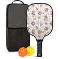 thumbnail image 1 of Pickleball Paddles Set,Pioneer Flower Floral Print Pattern Fiberglass Surface Pickleball Racket Set with 2 Indoor Outdoor Pickleball Balls and Pickleball Bag,Pickle-ball Equipment, 1 of 6