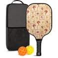 thumbnail image 1 of Pickleball Paddles Set,Pioneer Flower Floral Print Pattern Fiberglass Surface Pickleball Racket Set with 2 Indoor Outdoor Pickleball Balls and Pickleball Bag,Pickle-ball Equipment, 1 of 6