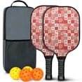 thumbnail image 1 of Pickleball Paddles Set,Pioneer Flower Floral Print Pattern Fiberglass Surface Pickleball Racket Set with 2 Indoor Outdoor Pickleball Balls and Pickleball Bag,Pickle-ball Equipment, 1 of 6
