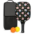 thumbnail image 1 of Pickleball Paddles Set,Pioneer Flower Floral Print Pattern Fiberglass Surface Pickleball Racket Set with 2 Indoor Outdoor Pickleball Balls and Pickleball Bag,Pickle-ball Equipment, 1 of 6