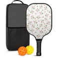thumbnail image 1 of Pickleball Paddles Set,Pioneer Flower Floral Print Pattern Fiberglass Surface Pickleball Racket Set with 2 Indoor Outdoor Pickleball Balls and Pickleball Bag,Pickle-ball Equipment, 1 of 6