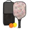 thumbnail image 1 of Pickleball Paddles Set,Pioneer Flower Floral Print Pattern Fiberglass Surface Pickleball Racket Set with 2 Indoor Outdoor Pickleball Balls and Pickleball Bag,Pickle-ball Equipment, 1 of 6