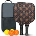 thumbnail image 1 of Pickleball Paddles Set,Pioneer Flower Floral Print Pattern Fiberglass Surface Pickleball Racket Set with 2 Indoor Outdoor Pickleball Balls and Pickleball Bag,Pickle-ball Equipment, 1 of 6