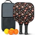 thumbnail image 1 of Pickleball Paddles Set,Pioneer Flower Floral Print Pattern Fiberglass Surface Pickleball Racket Set with 2 Indoor Outdoor Pickleball Balls and Pickleball Bag,Pickle-ball Equipment, 1 of 6