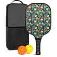 thumbnail image 1 of Pickleball Paddles Set,Pioneer Flower Floral Print Pattern Fiberglass Surface Pickleball Racket Set with 2 Indoor Outdoor Pickleball Balls and Pickleball Bag,Pickle-ball Equipment, 1 of 6