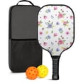 thumbnail image 1 of Pickleball Paddles Set,Pioneer Flower Floral Print Pattern Fiberglass Surface Pickleball Racket Set with 2 Indoor Outdoor Pickleball Balls and Pickleball Bag,Pickle-ball Equipment, 1 of 6