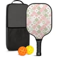 thumbnail image 1 of Pickleball Paddles Set,Pioneer Flower Floral Print Pattern Fiberglass Surface Pickleball Racket Set with 2 Indoor Outdoor Pickleball Balls and Pickleball Bag,Pickle-ball Equipment, 1 of 6