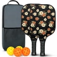 thumbnail image 1 of Pickleball Paddles Set,Pioneer Flower Floral Print Pattern Fiberglass Surface Pickleball Racket Set with 2 Indoor Outdoor Pickleball Balls and Pickleball Bag,Pickle-ball Equipment, 1 of 6