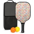 thumbnail image 1 of Pickleball Paddles Set,Pioneer Flower Floral Print Pattern Fiberglass Surface Pickleball Racket Set with 2 Indoor Outdoor Pickleball Balls and Pickleball Bag,Pickle-ball Equipment, 1 of 6