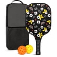 thumbnail image 1 of Pickleball Paddles Set,Pioneer Flower Floral Print Pattern Fiberglass Surface Pickleball Racket Set with 2 Indoor Outdoor Pickleball Balls and Pickleball Bag,Pickle-ball Equipment, 1 of 6