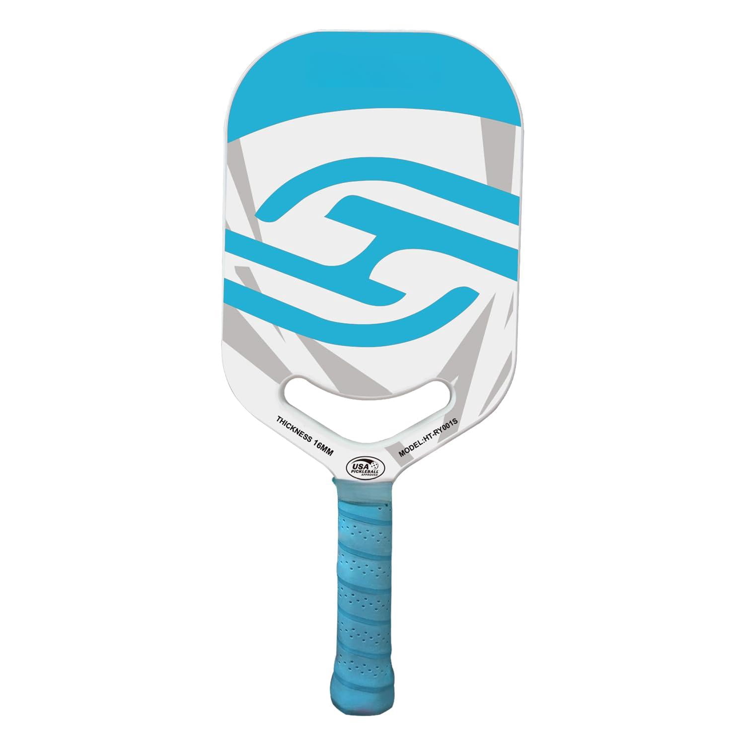 Pickleball Paddles | T700 Carbon Fiber Paddle With Aero Throat Hot-press Moulding 16mm Polymer Core Specifically Engineered For Swing Speed And Manoeuvrability