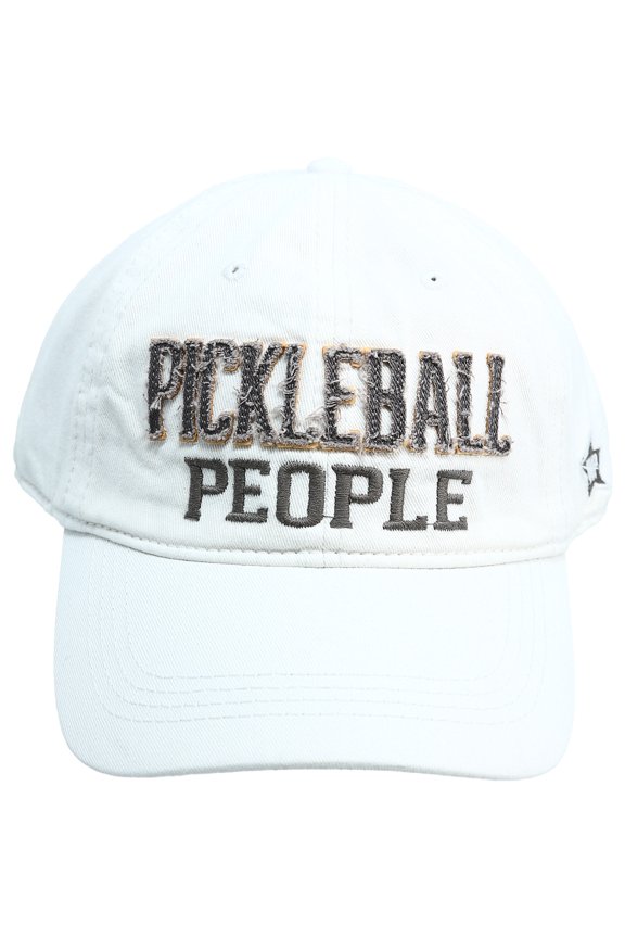 Pickleball People - White Adjustable Hat