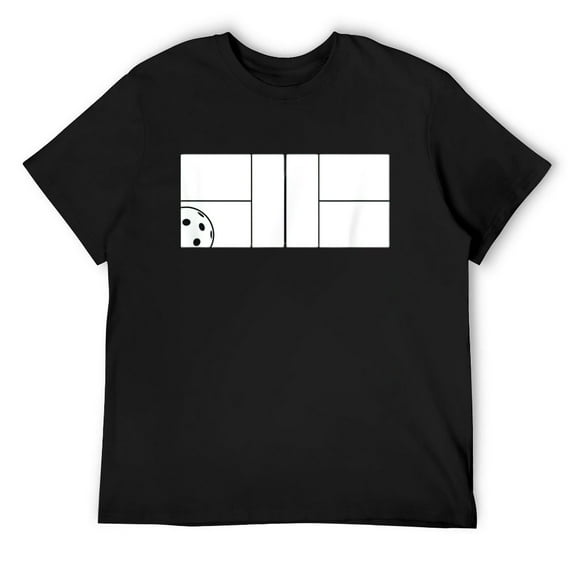 Pickleball Player Court For Men Men Funny Gift T-Shirt Black X-Large