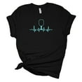 thumbnail image 1 of Pickleball Player Heartbeat T-Shirt, Funny Pickleball Shirt, Pickleball Gift, 1 of 8
