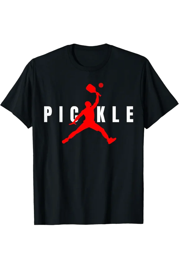Pickleball Player Logo T-Shirt Size S-5XL