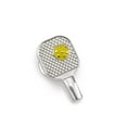 thumbnail image 1 of Pickleball Racket Silver Lapel Pin, 1 of 4