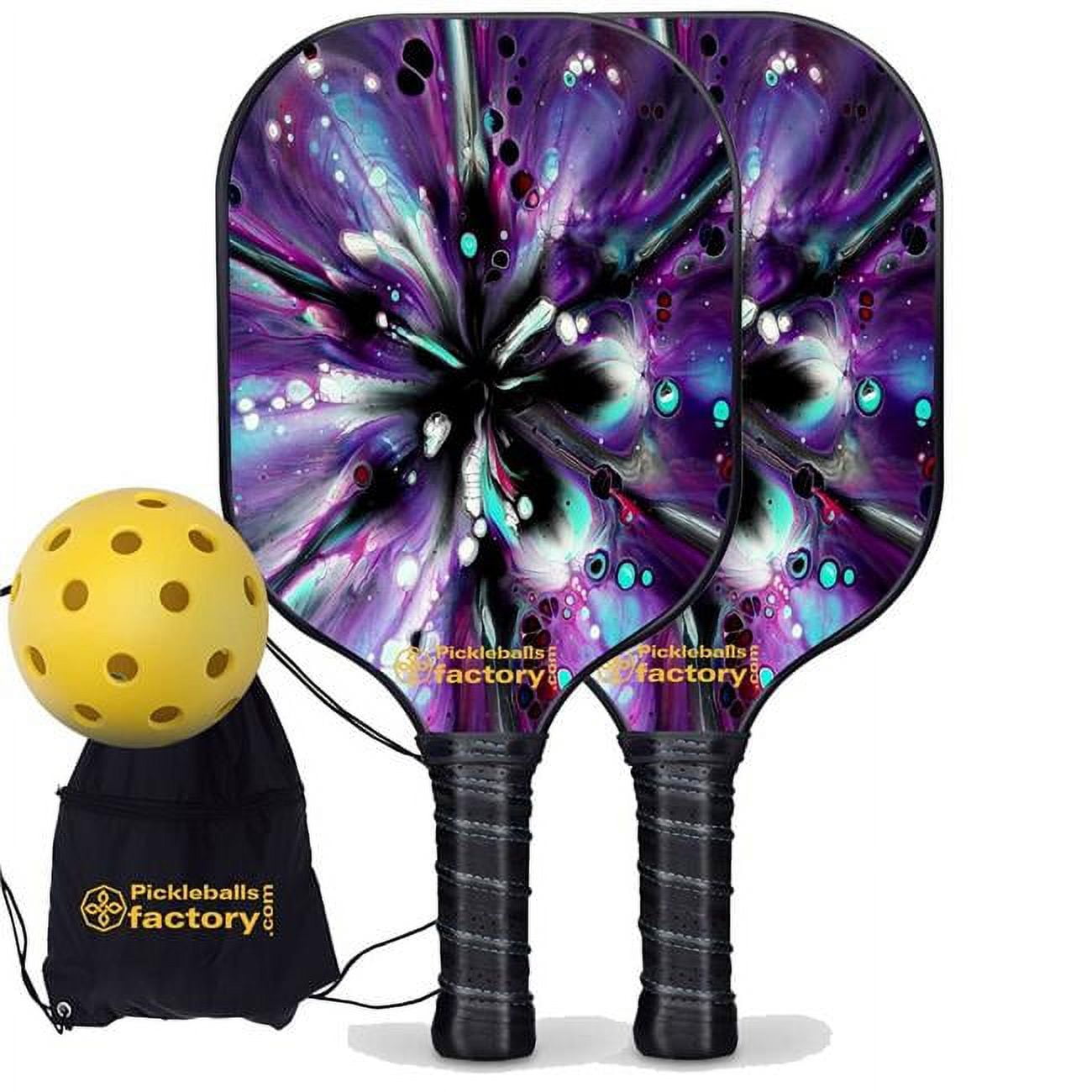 Pickleball Set - Flowers Bloom Pickleball Paddles Near Me, Best Starter Pickleball Set, Carbonfiber Graphite