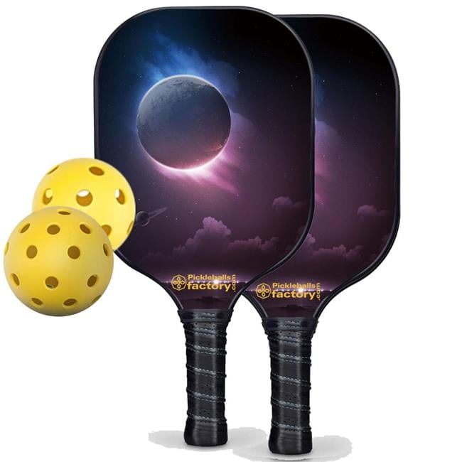 Pickleball Set - The Moon Pickleball Rackets Near Me, Best Type of Pickleball Paddle, Carbonfiber Graphite