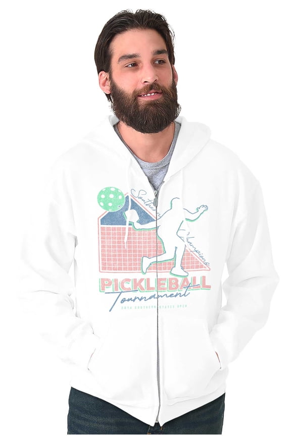 Pickleball Southern Championship Unisex Fleece Graphic Zip Up Hoodie Brisco Brands 5X