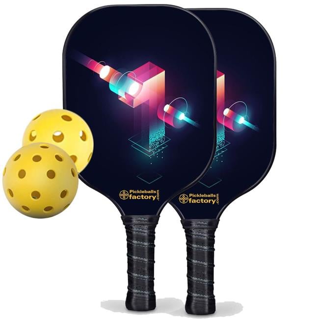 Pickleball Starter Set - One Pickleball Paddles for Sale, Pickleball Set for Driveway, Glassfiber Graphite