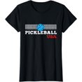 thumbnail image 1 of Pickleball Support the Team Pickleball Player USA Flag T-Shirt, 1 of 3