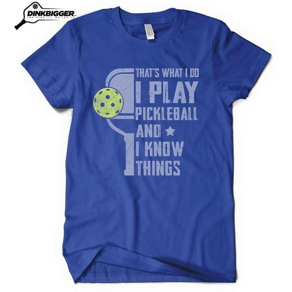 Pickleball T-Shirt - Funny Pickleball Tee - Navy, Large